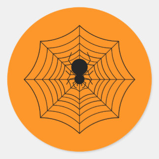 Sticker Rond Spiderweb