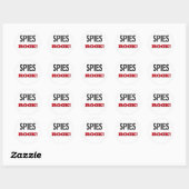 Sticker Rond Spies Rock (Feuille)