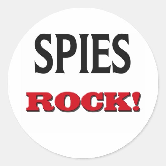 Sticker Rond Spies Rock (Devant)