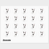 Sticker Rond Spike le Bouledogue Anglais (Feuille)