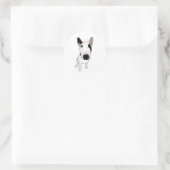 Sticker Rond Spike the English Bull Terrier (Sac)
