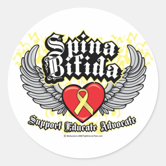 Sticker Rond Spina Bifida (Devant)