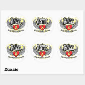 Sticker Rond Spina Bifida (Feuille)