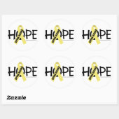 Sticker Rond Spina Bifida Hope (Feuille)