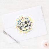 Sticker Rond Spina Bifida Lotus (Enveloppe)