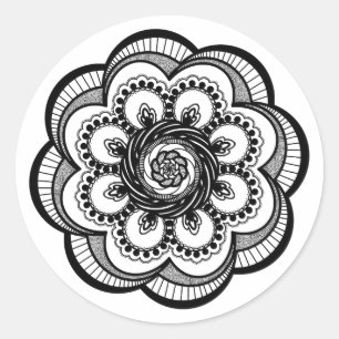 Sticker Rond Spiral Mandala