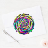 Sticker Rond Spirale arc-en-ciel (Enveloppe)