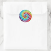 Sticker Rond Spirale arc-en-ciel (Sac)