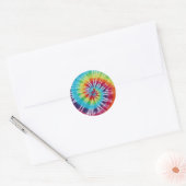 Sticker Rond Spirale arc-en-ciel (Enveloppe)