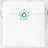 Sticker Rond Spirale colorée (Sac)