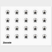 Sticker Rond Spirale Dorée dans les Ténèbres – Design Minimalis (Feuille)