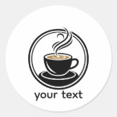 Sticker Rond Spirale Dorée dans les Ténèbres – Design Minimalis (Devant)