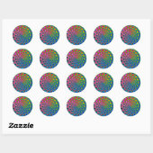 Sticker Rond Spirale inverse (Feuille)