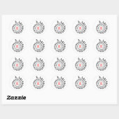 Sticker Rond spirale originale des chiffres Pi numéro 3,14... (Feuille)