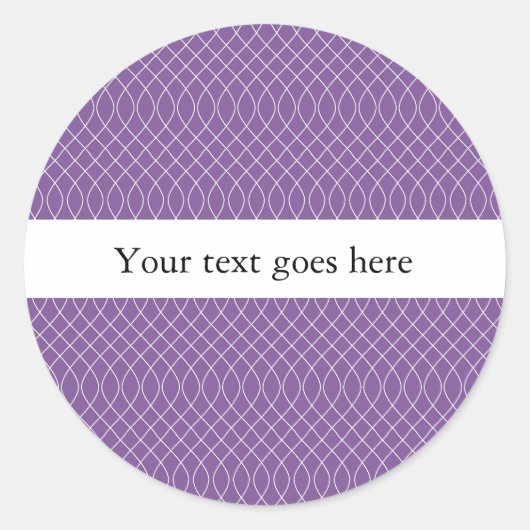 Sticker Rond Spirale pourpre (Devant)