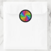 Sticker Rond 'Spirale spectrale' (Sac)