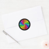 Sticker Rond 'Spirale spectrale' (Enveloppe)