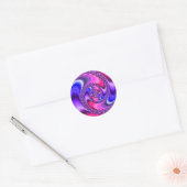 Sticker Rond Spirale violette (Enveloppe)