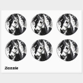 Sticker Rond Spirit Pony 11 (Feuille)