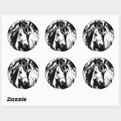 Sticker Rond Spirit Pony 7 (Feuille)