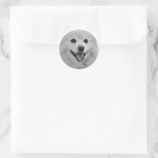 Sticker Rond Spitz japonais (Sac)
