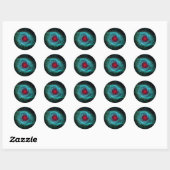 Sticker Rond Spitzer infrarouge Helix Nebula (Feuille)