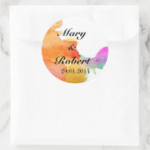 Sticker Rond Splash de l'aquarelle (Sac)