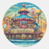 Sticker Rond "SplashSpirits : Plongez dans le plaisir avec notr (Devant)