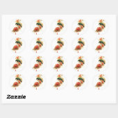 Sticker Rond Splendeur tropicale (Feuille)