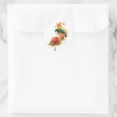 Sticker Rond Splendeur tropicale (Sac)
