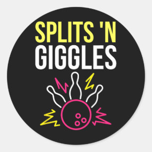 Sticker Rond Splits'n Giggles Team Shirt Strike In Styl