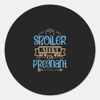 Sticker Rond spoiler alert i'm pregnant