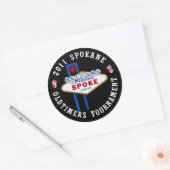 Sticker Rond Spokane Oldtimers (Enveloppe)
