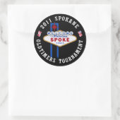 Sticker Rond Spokane Oldtimers (Sac)
