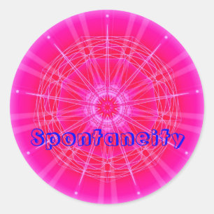 Sticker Rond Spontaneity (Autocollant de vertu)
