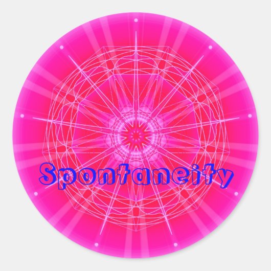 Sticker Rond Spontaneity (Autocollant de vertu) (Devant)