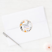 Sticker Rond Spooktacular Halloween Anniversaire Merci (Enveloppe)