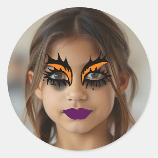 Sticker Rond Spooky Makeup (Devant)