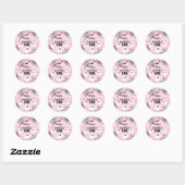 Sticker Rond Spooky One Pink Halloween Ghost (Feuille)