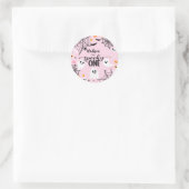 Sticker Rond Spooky One Pink Halloween Ghost (Sac)