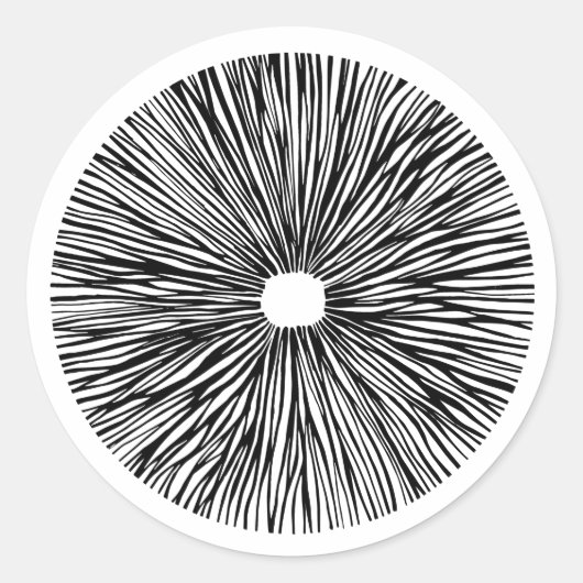 Sticker Rond spore de champignon magique (Devant)