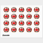 Sticker Rond Sport Canada Soccer Ball (Feuille)