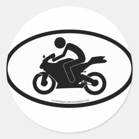 Sticker Rond Sportbike (Devant)