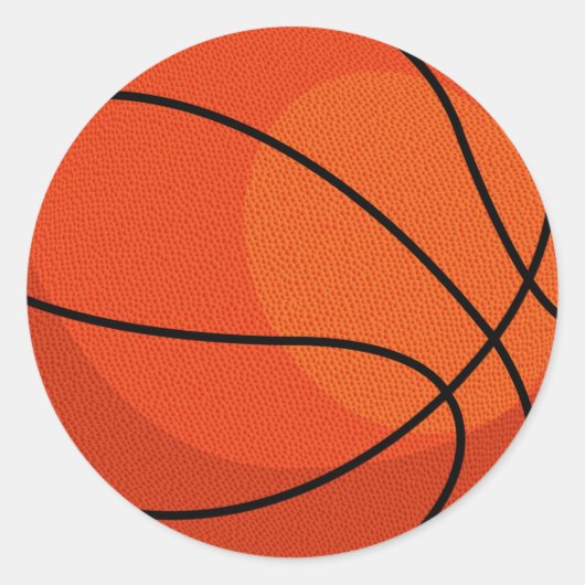 Sticker Rond Sports de basket (Devant)