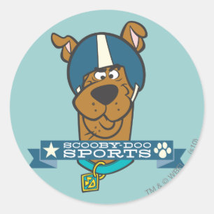 Sticker Rond Sports de Scooby-Doo