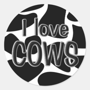 Sticker Rond Spots de vache