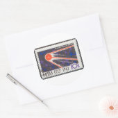 Sticker Rond Spoutnik 1 5e anniversaire 1962 (Enveloppe)