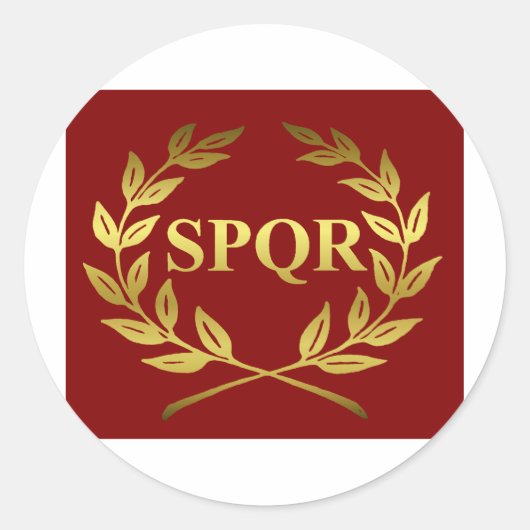 STICKER ROND SPQR (Devant)