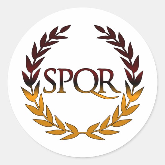 STICKER ROND SPQR (Devant)