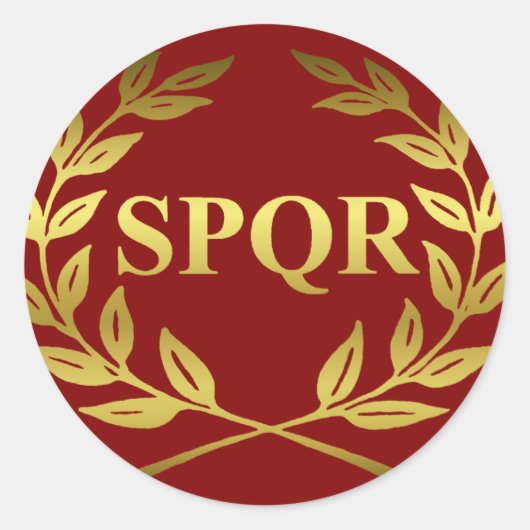 STICKER ROND SPQR (Devant)